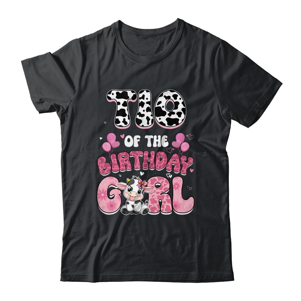 Tio Of The Birthday Girl Cow Farm Family 1st Birthday Shirt & Hoodie | siriusteestore