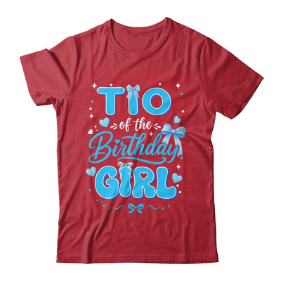 Tio Of The Birthday Girl Family Coquette Bow Blue Cute Shirt & Hoodie | siriusteestore