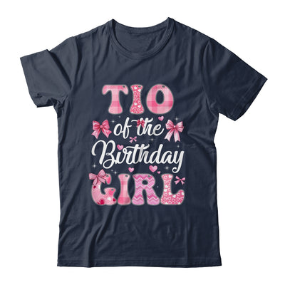 Tio Of The Birthday Girl Family Pink Coquette Bow Shirt & Hoodie | siriusteestore