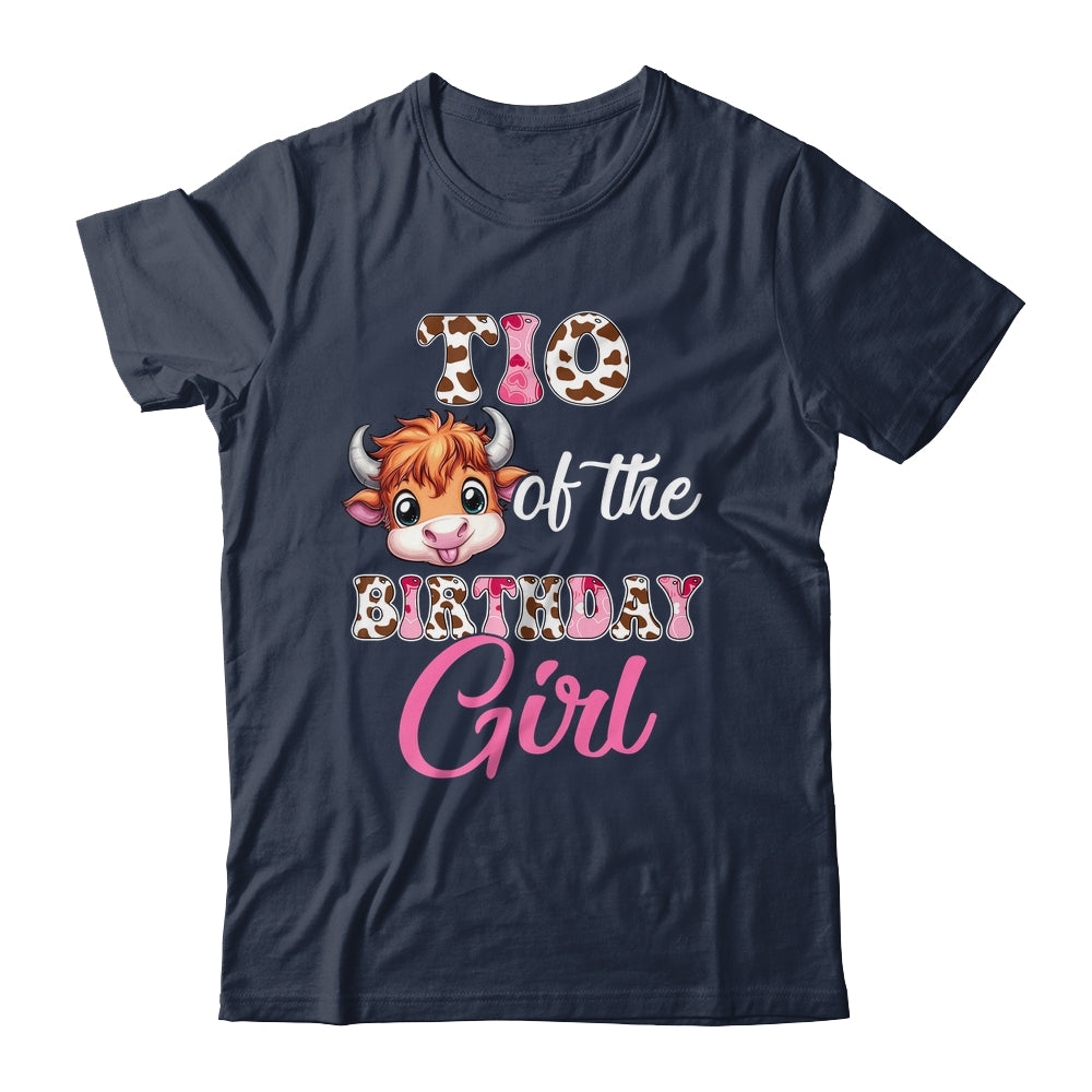 Tio Of The Birthday Girl Highland Cow Farm 1st Birthday Shirt & Hoodie | siriusteestore