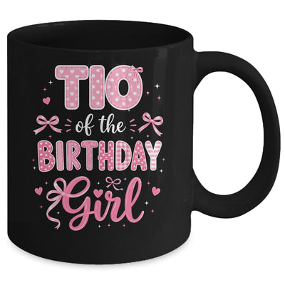 Tio Of The Birthday Girl Matching Pink Coquette Bow Mug | siriusteestore