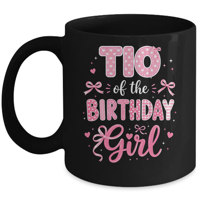 Tio Of The Birthday Girl Matching Pink Coquette Bow Mug | siriusteestore