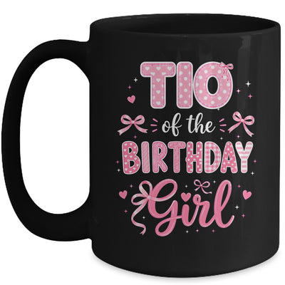 Tio Of The Birthday Girl Matching Pink Coquette Bow Mug | siriusteestore