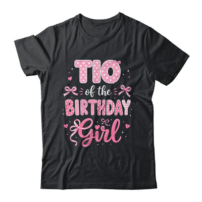 Tio Of The Birthday Girl Matching Pink Coquette Bow Shirt & Hoodie | siriusteestore