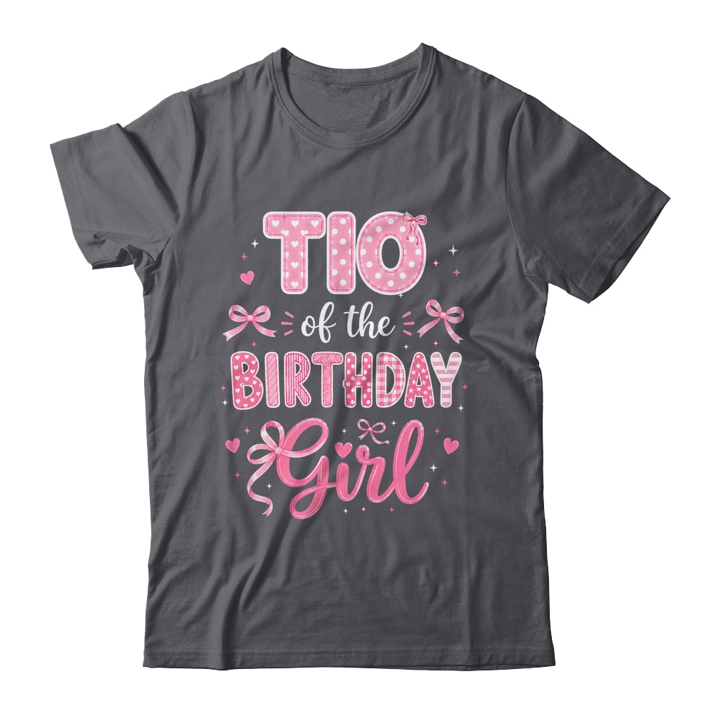 Tio Of The Birthday Girl Matching Pink Coquette Bow Shirt & Hoodie | siriusteestore