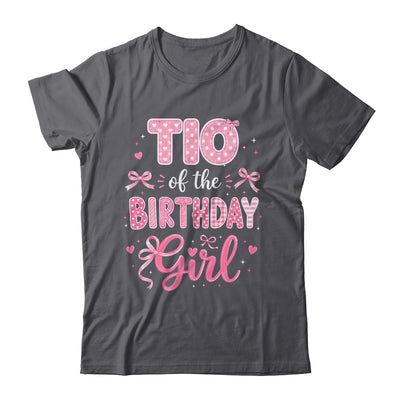 Tio Of The Birthday Girl Matching Pink Coquette Bow Shirt & Hoodie | siriusteestore
