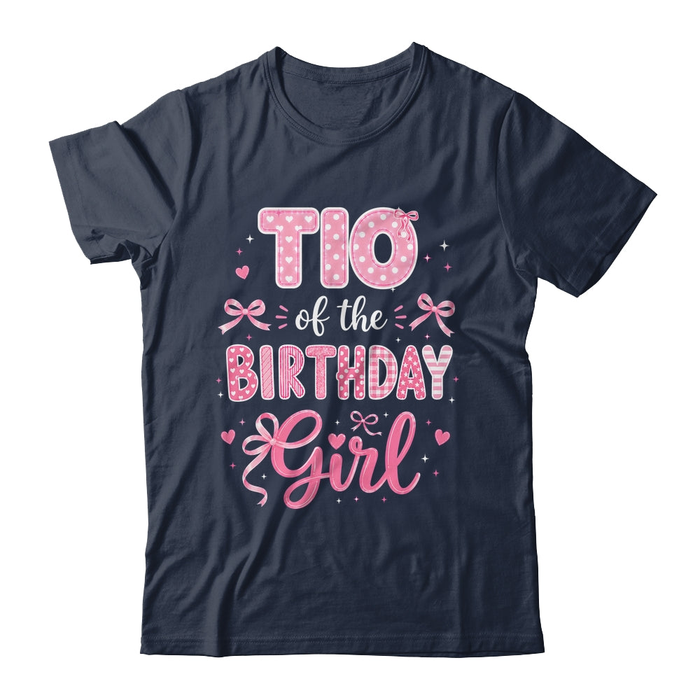 Tio Of The Birthday Girl Matching Pink Coquette Bow Shirt & Hoodie | siriusteestore