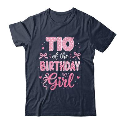 Tio Of The Birthday Girl Matching Pink Coquette Bow Shirt & Hoodie | siriusteestore