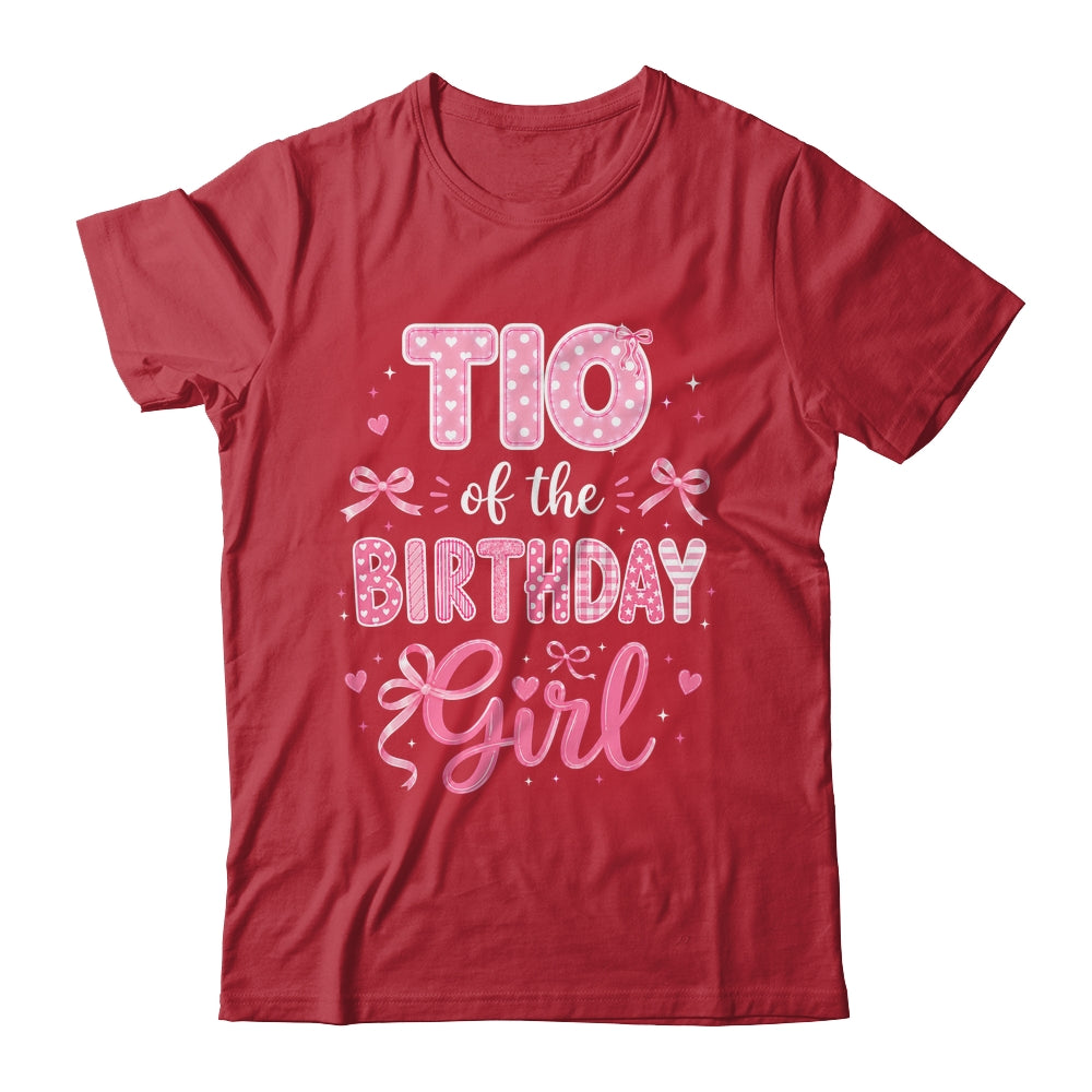 Tio Of The Birthday Girl Matching Pink Coquette Bow Shirt & Hoodie | siriusteestore