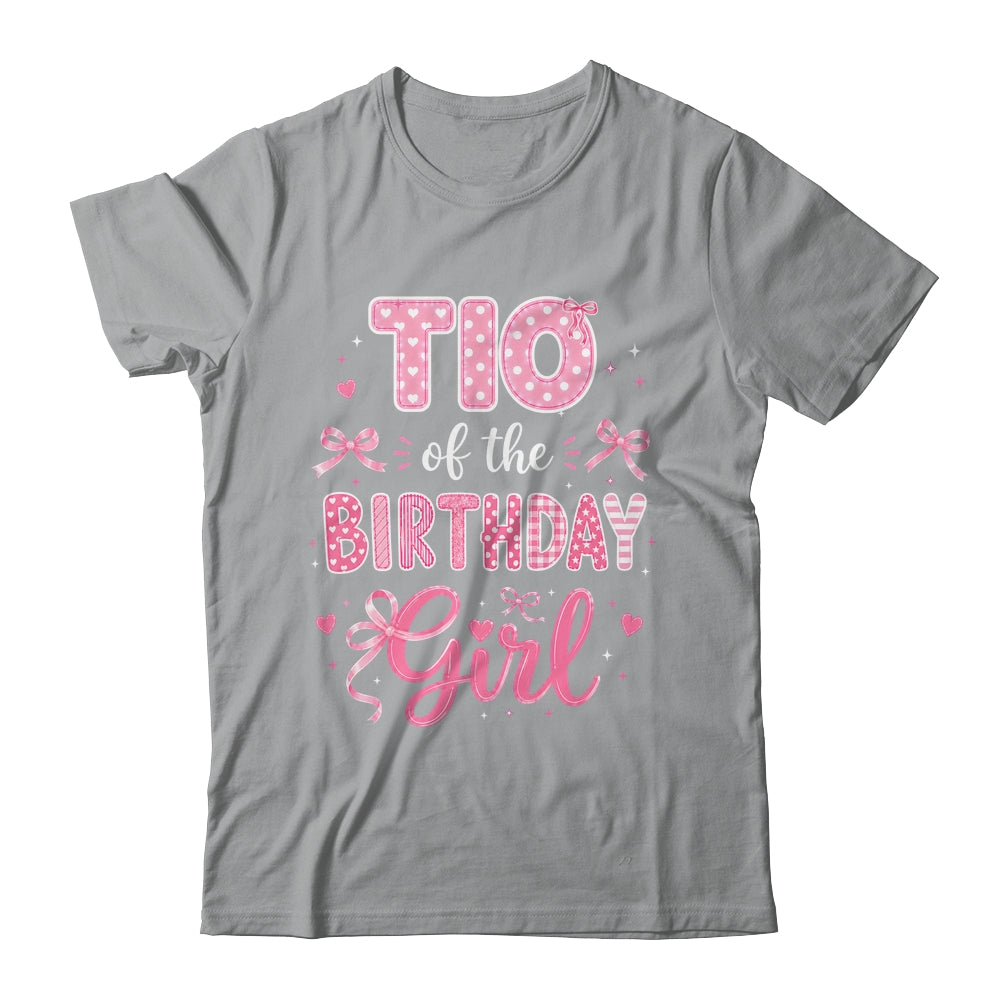 Tio Of The Birthday Girl Matching Pink Coquette Bow Shirt & Hoodie | siriusteestore