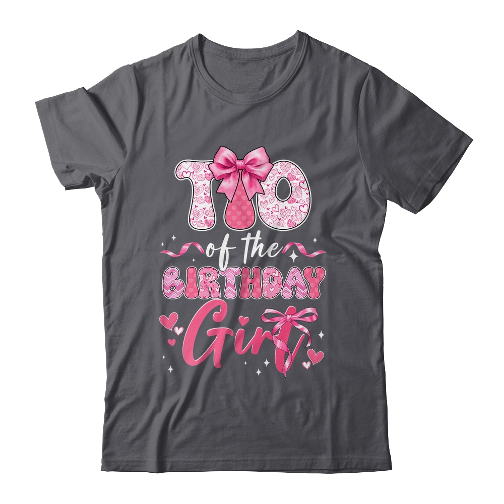 Tio Of The Birthday Girl Pink Coquette Bow Family Shirt & Hoodie | siriusteestore