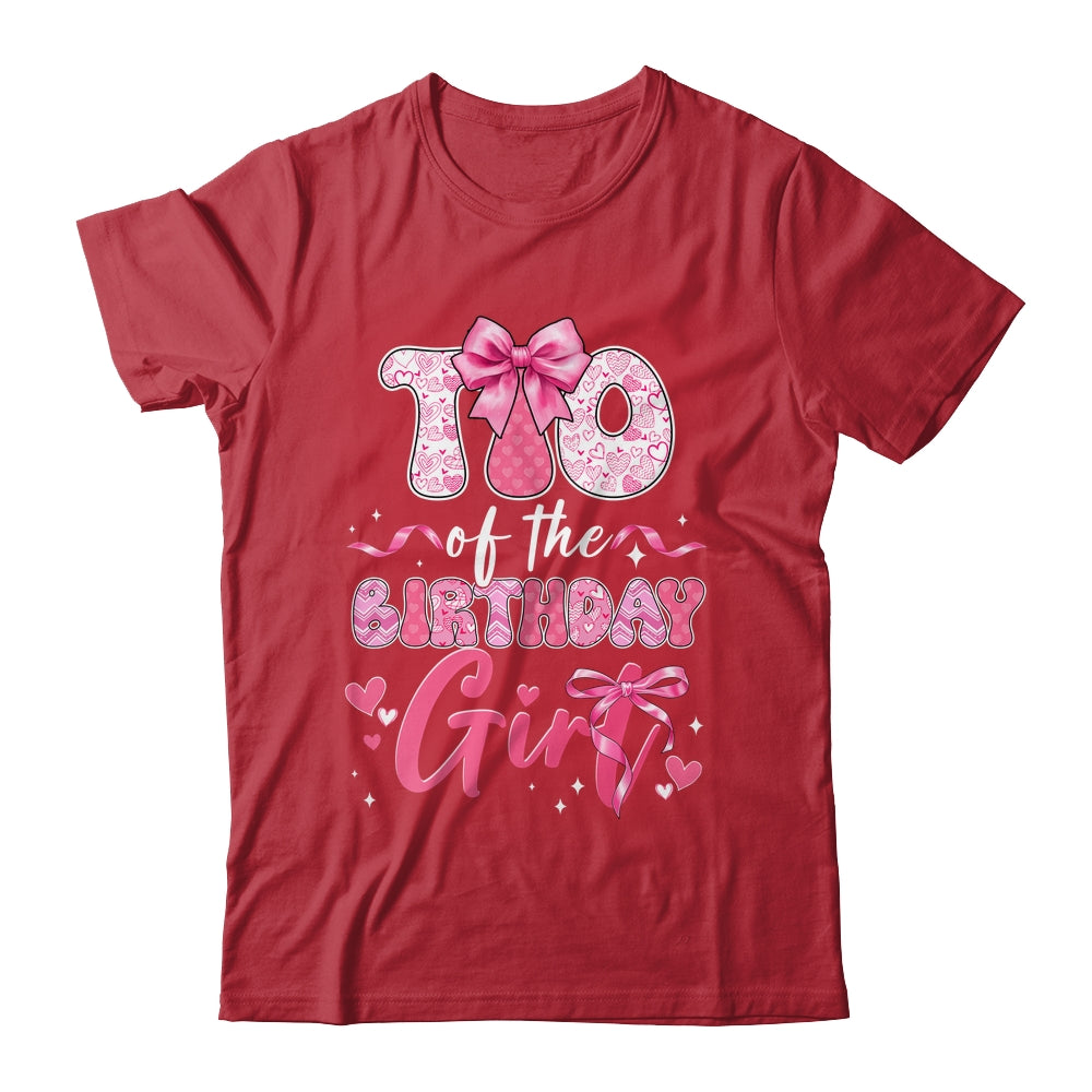 Tio Of The Birthday Girl Pink Coquette Bow Family Shirt & Hoodie | siriusteestore