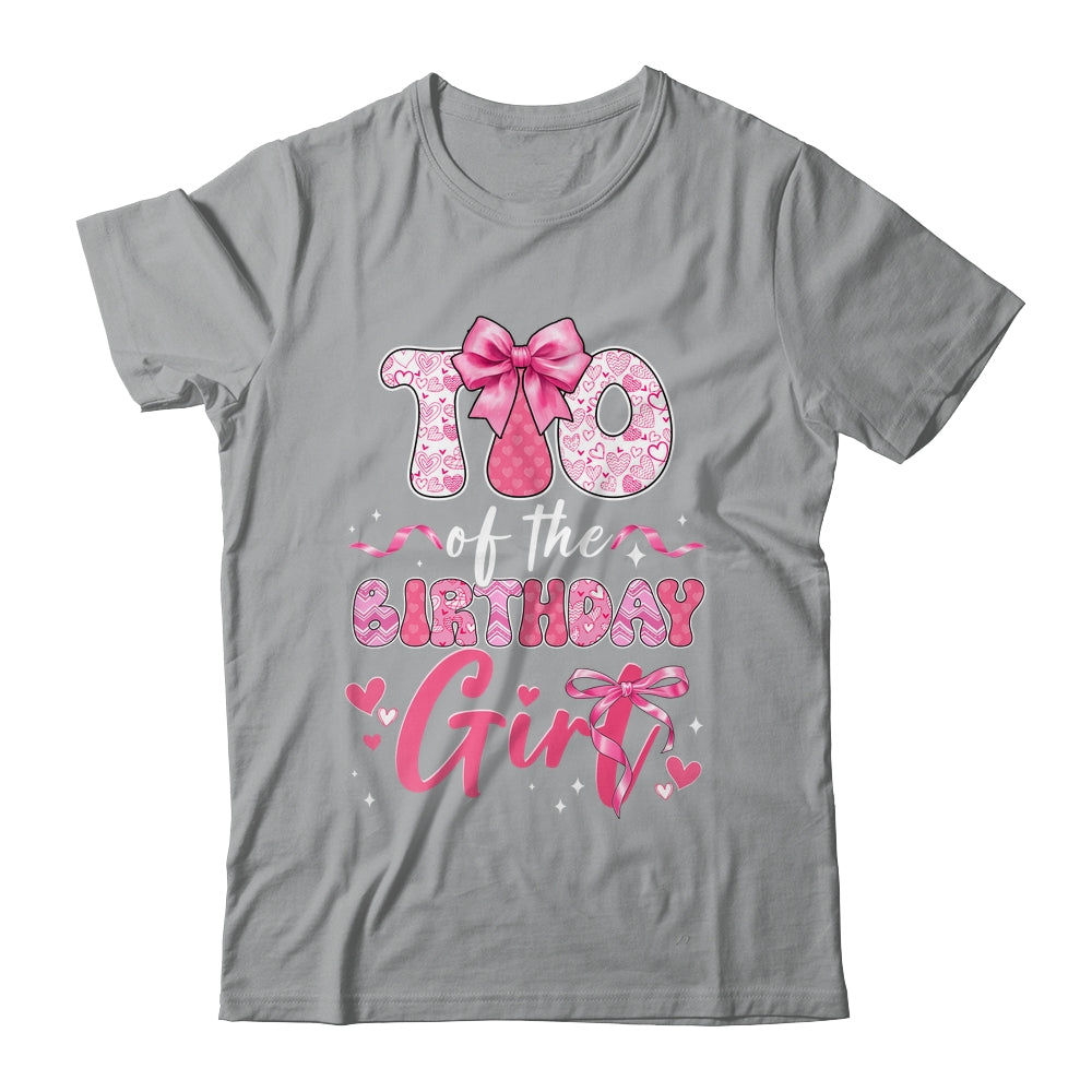 Tio Of The Birthday Girl Pink Coquette Bow Family Shirt & Hoodie | siriusteestore