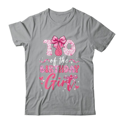 Tio Of The Birthday Girl Pink Coquette Bow Family Shirt & Hoodie | siriusteestore