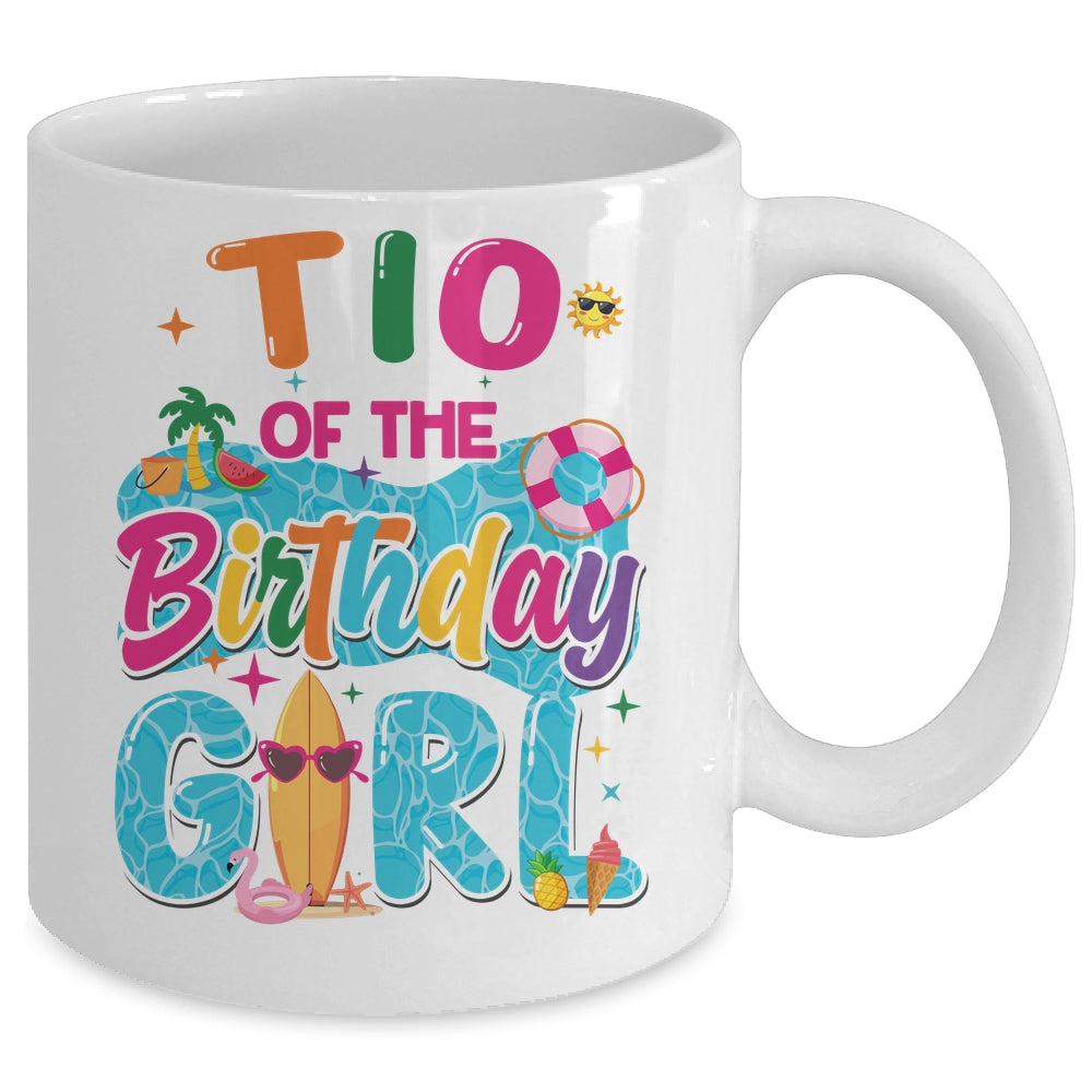 Tio Of The Birthday Girl Pool Party Beach Family Matching Mug | siriusteestore