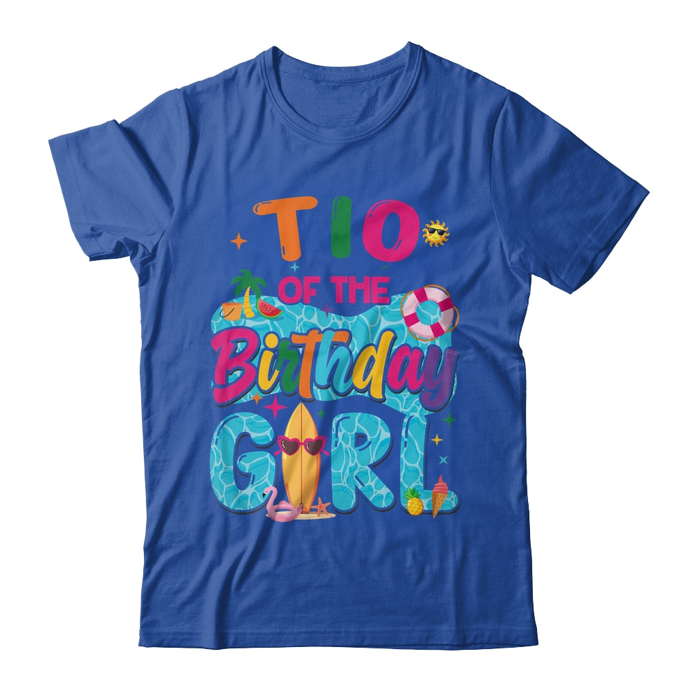 Tio Of The Birthday Girl Pool Party Beach Family Matching Shirt & Hoodie | siriusteestore