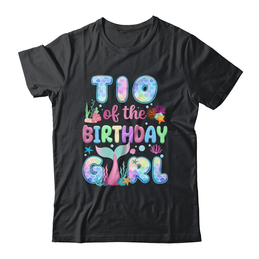 Tio Of The Birthday Mermaid Girl Family Matching Party Shirt & Hoodie | siriusteestore