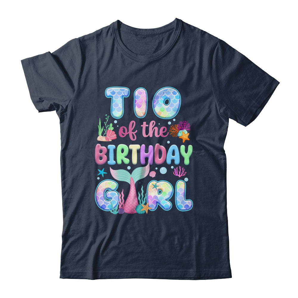 Tio Of The Birthday Mermaid Girl Family Matching Party Shirt & Hoodie | siriusteestore