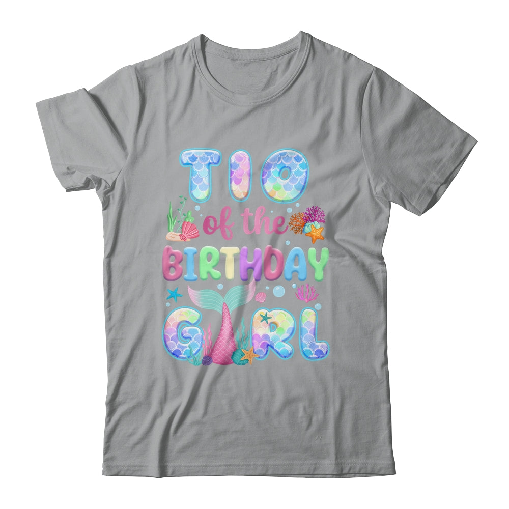Tio Of The Birthday Mermaid Girl Family Matching Party Shirt & Hoodie | siriusteestore