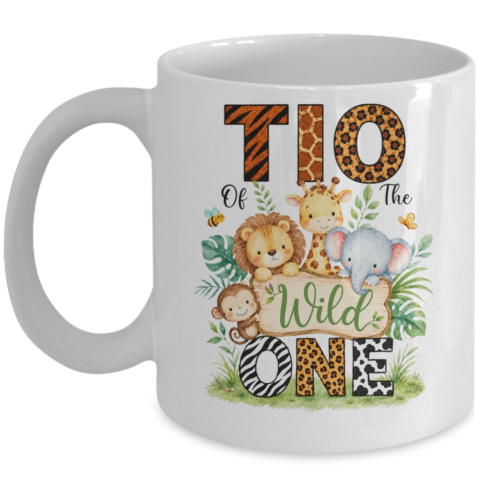Tio Of The Wild One First Birthday Boy Jungle Safari Mug | siriusteestore