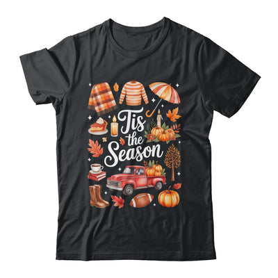 Tis The Season Pumpkin Autumn Fall Y'all Leaves Thanksgiving Shirt & Sweatshirt | siriusteestore