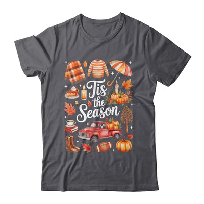 Tis The Season Pumpkin Autumn Fall Y'all Leaves Thanksgiving Shirt & Sweatshirt | siriusteestore