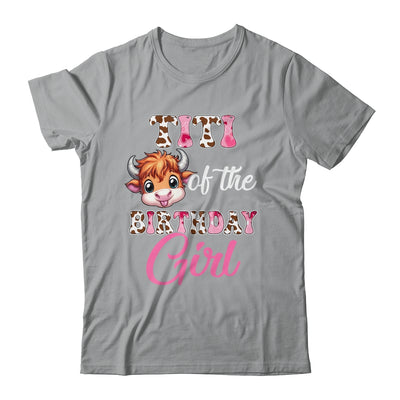 Titi Of The Birthday Girl Highland Cow Farm 1st Birthday Shirt & Hoodie | siriusteestore