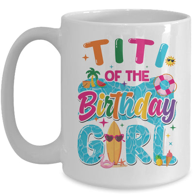 Titi Of The Birthday Girl Pool Party Beach Family Matching Mug | siriusteestore