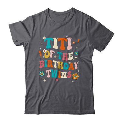 Titi Of The Birthday Twins Boys Girls Party Retro Bday Shirt & Hoodie | siriusteestore