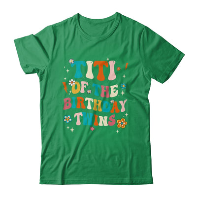 Titi Of The Birthday Twins Boys Girls Party Retro Bday Shirt & Hoodie | siriusteestore
