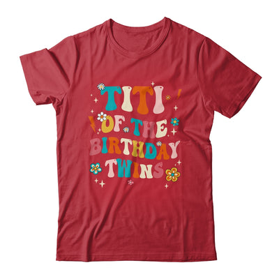 Titi Of The Birthday Twins Boys Girls Party Retro Bday Shirt & Hoodie | siriusteestore