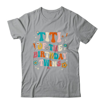 Titi Of The Birthday Twins Boys Girls Party Retro Bday Shirt & Hoodie | siriusteestore
