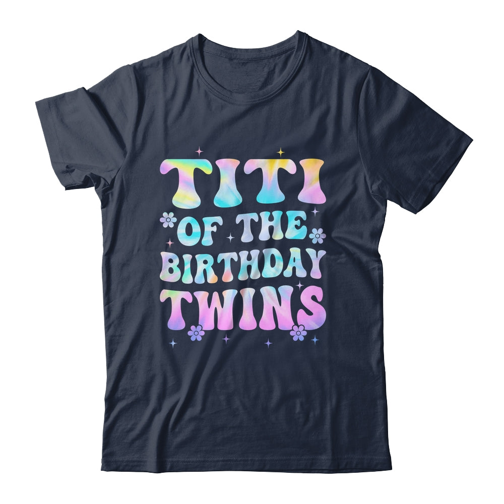 Titi Of The Birthday Twins Girls Kids Party Retro Bday Shirt & Hoodie | siriusteestore