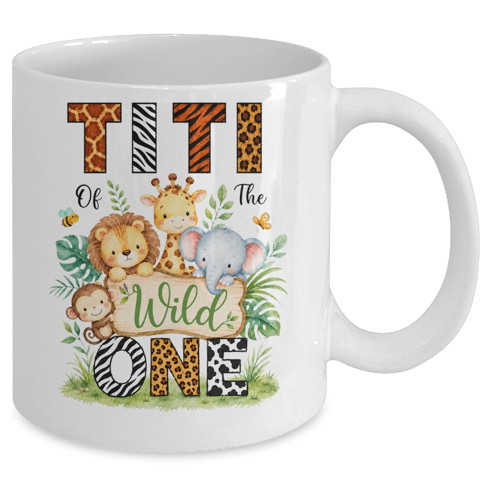 Titi Of The Wild One First Birthday Boy Jungle Safari Mug | siriusteestore