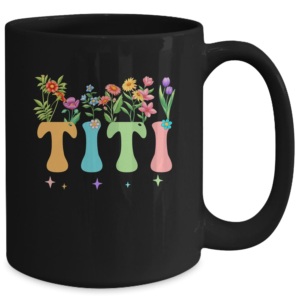Titi Women Wildflower Floral Design Titi Mothers Day Mug | siriusteestore