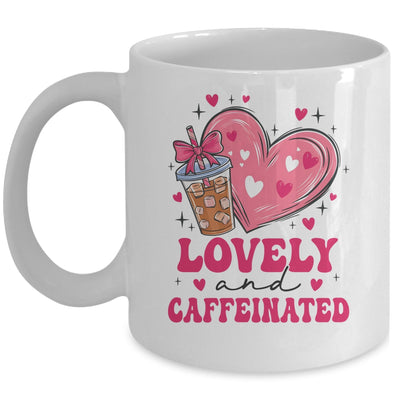 To Be Lovely And Caffeinated Valentine's Day Coffee Heart Mug | siriusteestore