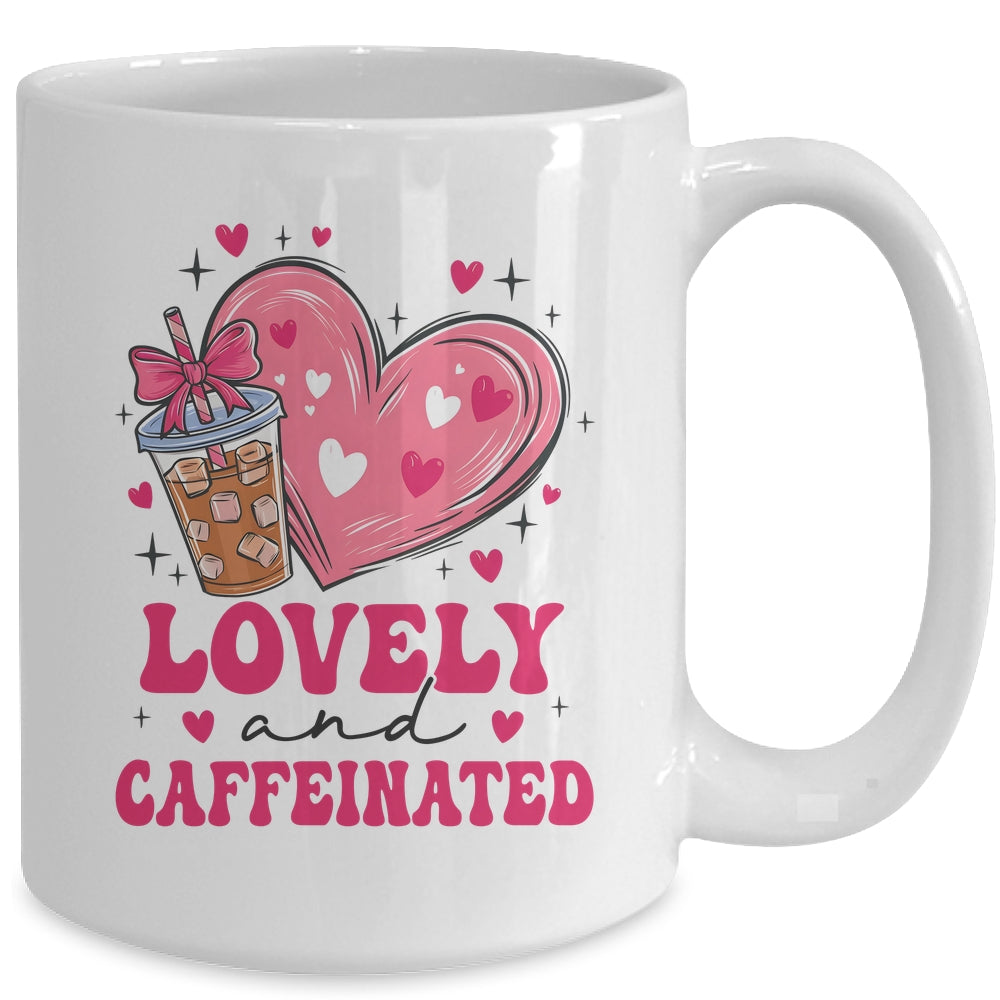 To Be Lovely And Caffeinated Valentine's Day Coffee Heart Mug | siriusteestore