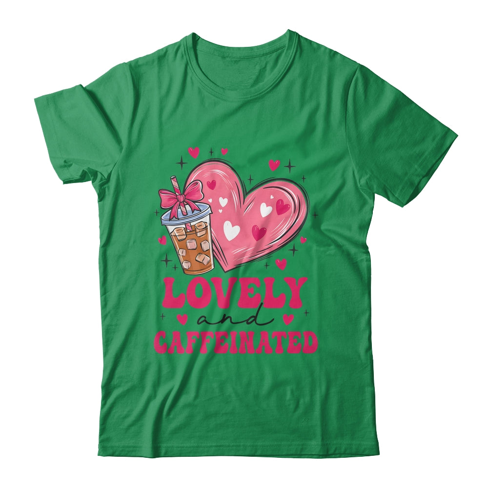 To Be Lovely And Caffeinated Valentine's Day Coffee Heart Shirt & Sweatshirt | siriusteestore