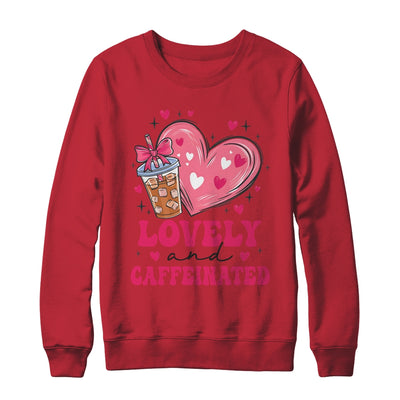 To Be Lovely And Caffeinated Valentine's Day Coffee Heart Shirt & Sweatshirt | siriusteestore