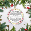 To My Daughter Christmas Ornament from Mom Dad Mother Never Forget That I Love You for Daughter Christmas Tree Ornament | siriusteestore