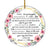 To My Granddaughter Christmas Ornament from Grandma Grandpa Mimi Never Forget That I Love You for Granddaughter Christmas Tree Ornament | siriusteestore