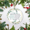 To My Niece Ornament from Aunt Auntie Uncle Always Remember You are Braver Stronger Smarter for Niece Christmas Tree Ornament | siriusteestore