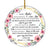 To My Sister Christmas Ornament from Brother Sister Never Forget That I Love You for Sister Christmas Tree Ornament | siriusteestore