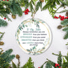 To My Sister Ornament from Brother Sister Always Remember You are Braver Stronger Smarter for Sister Christmas Tree Ornament | siriusteestore