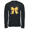 Together We Fight Coquette Bows Gold Ribbon Childhood Cancer Shirt & Hoodie | siriusteestore