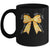 Together We Fight Coquette Bows Gold Ribbon Childhood Cancer Mug | siriusteestore