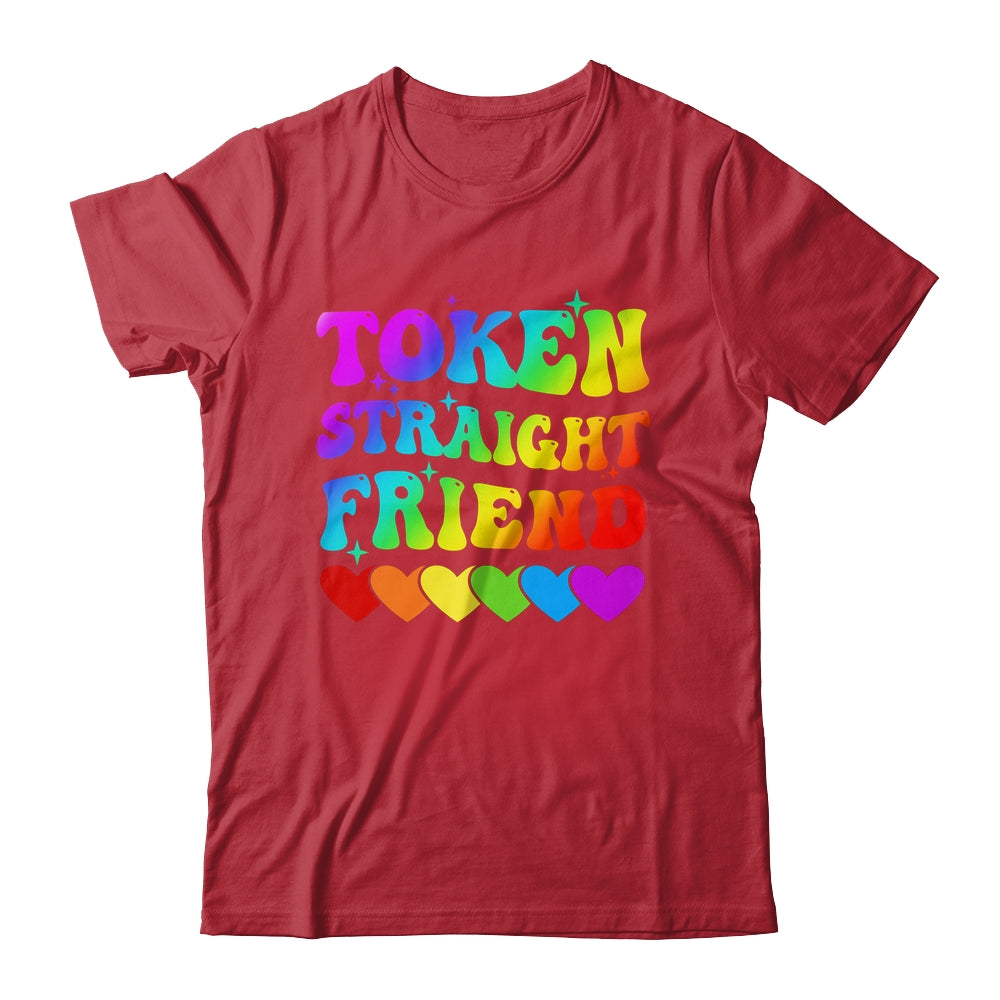 Token Straight Friend Rainbow Colors Heart Gay Pride LGBTQ Shirt & Hoodie | siriusteestore