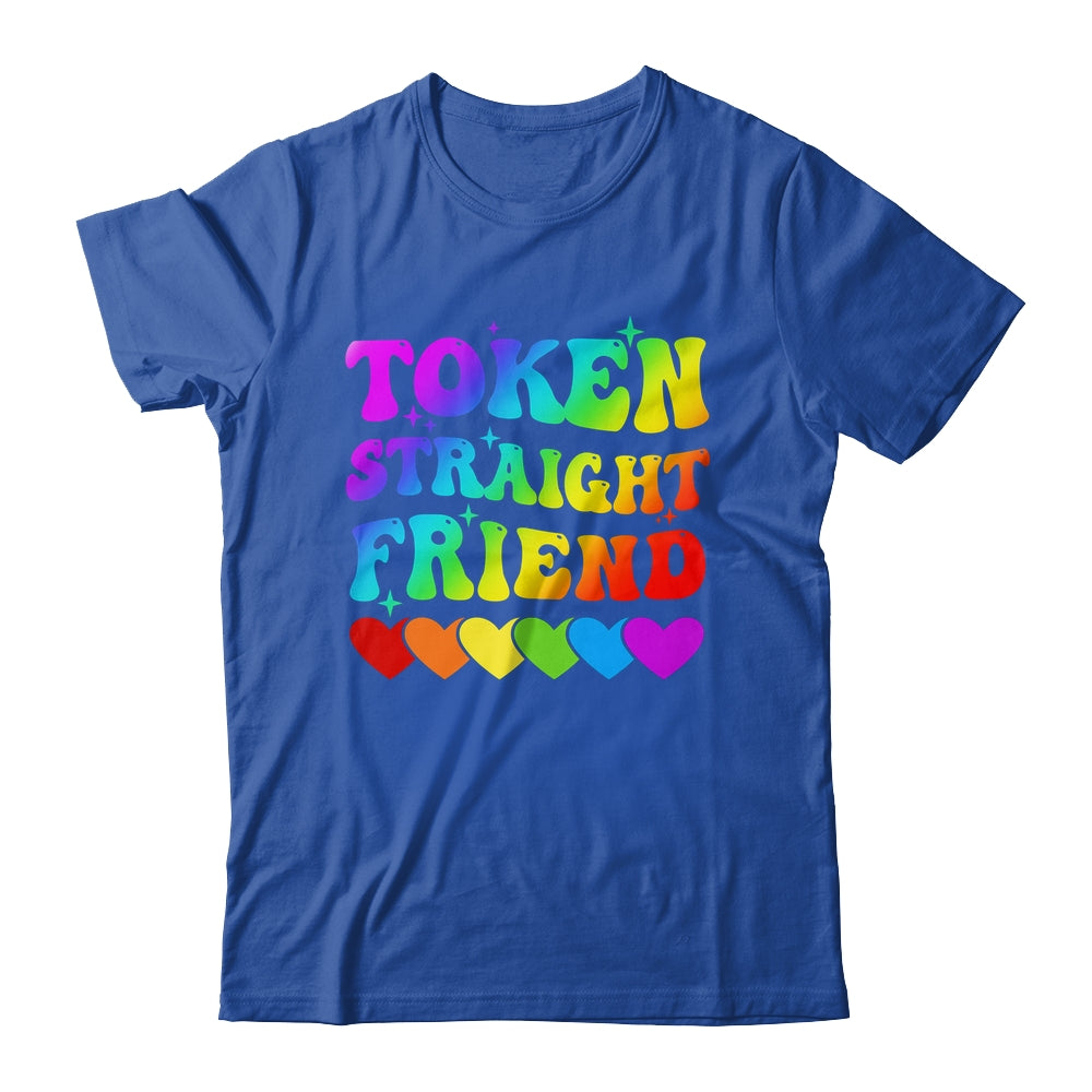 Token Straight Friend Rainbow Colors Heart Gay Pride LGBTQ Shirt & Hoodie | siriusteestore