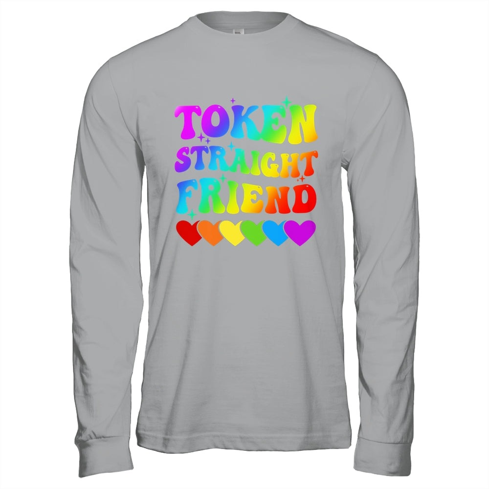Token Straight Friend Rainbow Colors Heart Gay Pride LGBTQ Shirt & Hoodie | siriusteestore