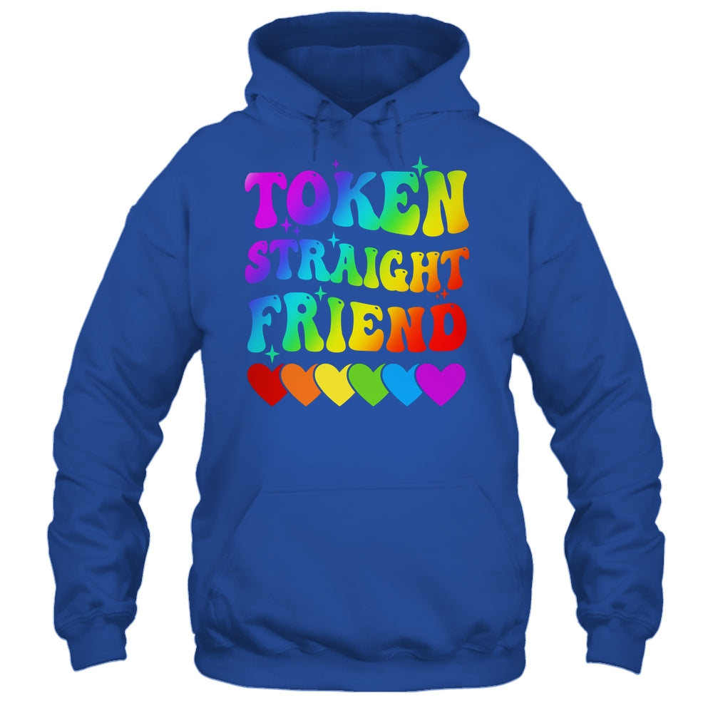 Token Straight Friend Rainbow Colors Heart Gay Pride LGBTQ Shirt & Hoodie | siriusteestore